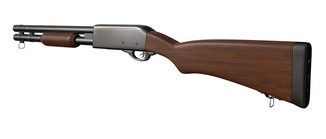 pump action shotgun