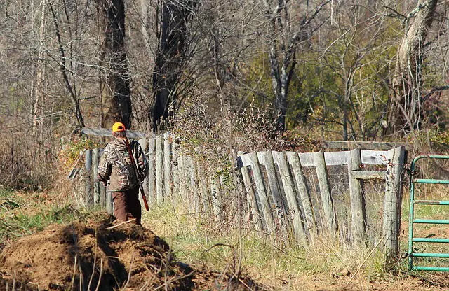 hunter walking